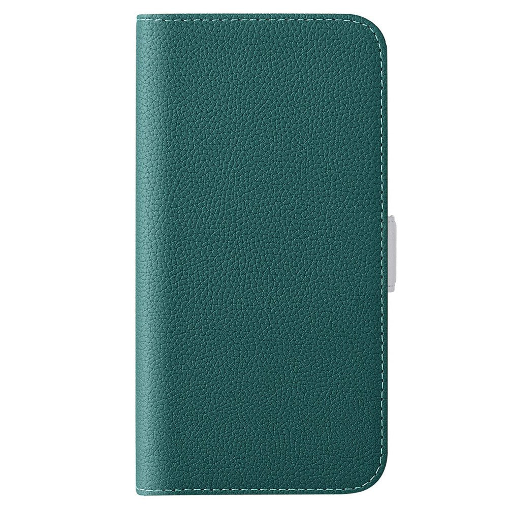 Til Samsung Galaxy A22e Candy Color PU læder beskyttelsesetui Litchi tekstur telefonstativ pungcover