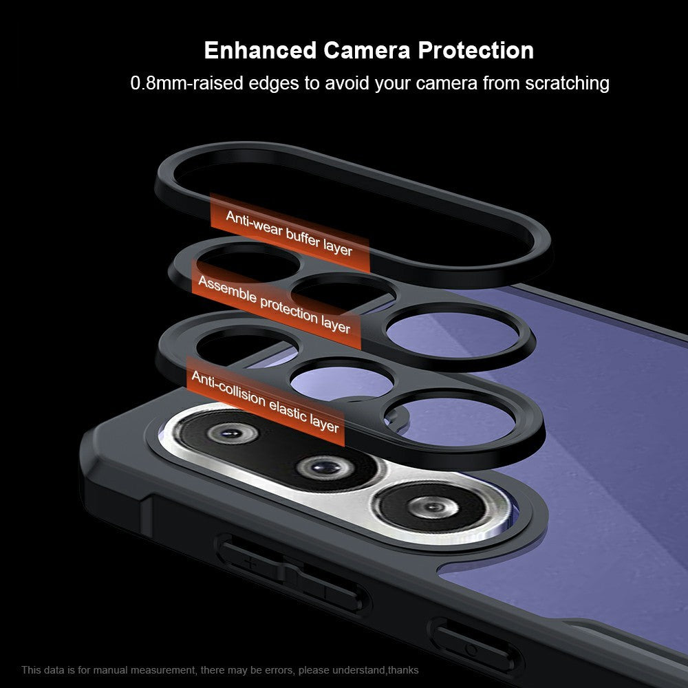 XUNDD För Samsung Galaxy F56 5G / M56 5G Skal Stoppsäkert TPU + Akryl Genomskinligt Baksida mobilskal