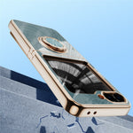 For Samsung Galaxy Z Flip6 5G Case Precise Cutouts 6D Electroplating TPU Phone Cover with Ring Holder