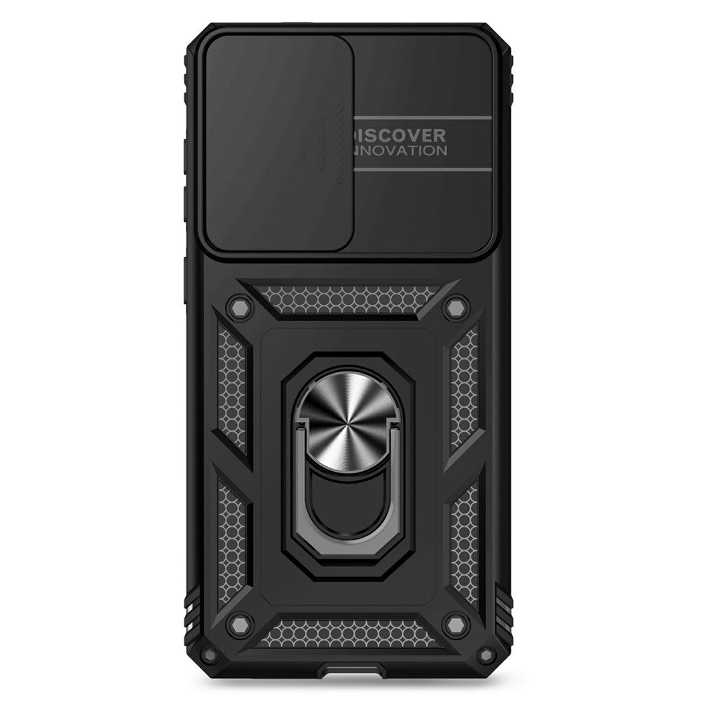 For Samsung Galaxy S25 Edge Case PC + TPU Phone Cover with Lens Protection Kickstand