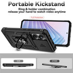 Xiaomi Redmi Note 14 4G (164.84mm) skal PC + TPU mobilskal med linsskydd, stöd