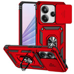 Xiaomi Redmi Note 14 4G (164.84mm) skal PC + TPU mobilskal med linsskydd, stöd