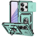 Xiaomi Redmi Note 14 4G (164.84mm) skal PC + TPU mobilskal med linsskydd, stöd