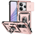 Xiaomi Redmi Note 14 4G (164.84mm) skal PC + TPU mobilskal med linsskydd, stöd