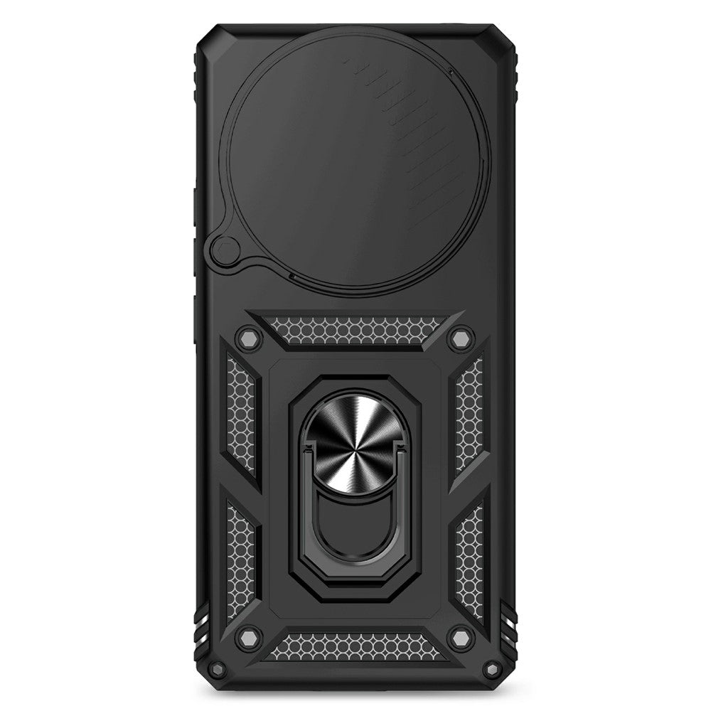 For Xiaomi Redmi Note 14 Pro 4G Case PC + TPU Phone Cover with Lens Protection Kickstand
