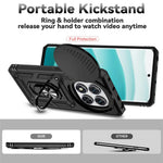 For Xiaomi Redmi Note 14 Pro 4G Case PC + TPU Phone Cover with Lens Protection Kickstand