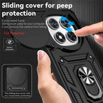 For Xiaomi Redmi Note 14 Pro 4G Case PC + TPU Phone Cover with Lens Protection Kickstand