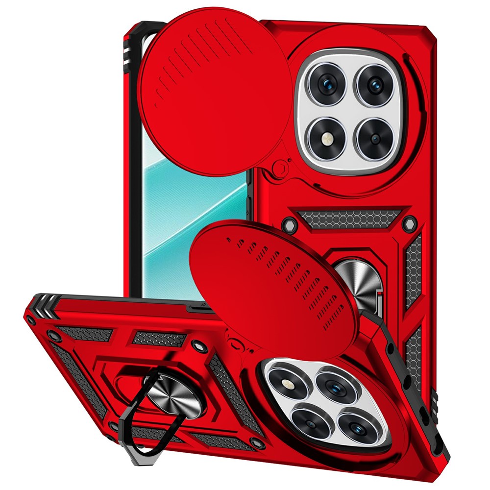 For Xiaomi Redmi Note 14 Pro 4G Case PC + TPU Phone Cover with Lens Protection Kickstand