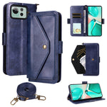 Til Asus Zenfone 12 Ultra 5G Læderetui Magnetisk Lukning Pung Stativ Telefoncover med Crossbody Rem
