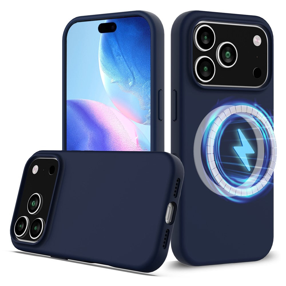 Til iPhone 18 Pro / 17 Pro cover Kompatibel med MagSafe Anti-Drop Flydende Silikone Telefoncover