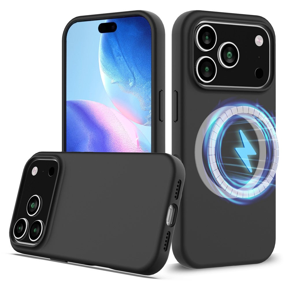 Til iPhone 18 Pro Max / 17 Pro Max cover kompatibel med MagSafe Anti-Drop flydende silikone telefoncover