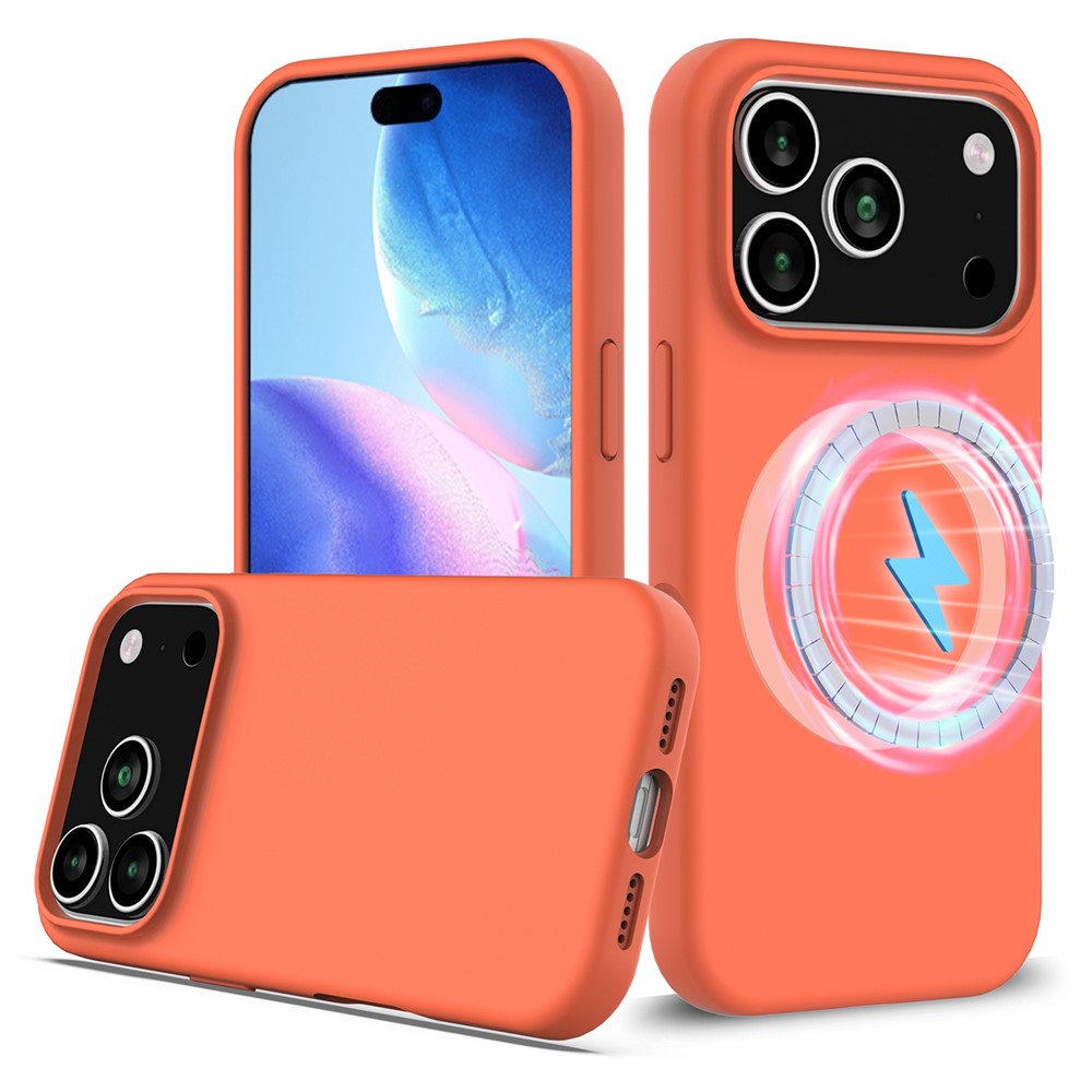 Til iPhone 18 Pro Max / 17 Pro Max cover kompatibel med MagSafe Anti-Drop flydende silikone telefoncover