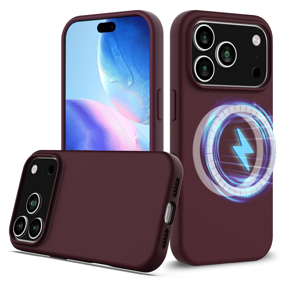 Til iPhone 18 Pro Max / 17 Pro Max cover kompatibel med MagSafe Anti-Drop flydende silikone telefoncover