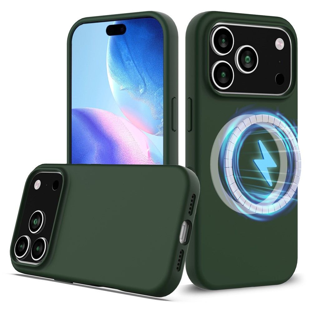Til iPhone 18 Pro Max / 17 Pro Max cover kompatibel med MagSafe Anti-Drop flydende silikone telefoncover