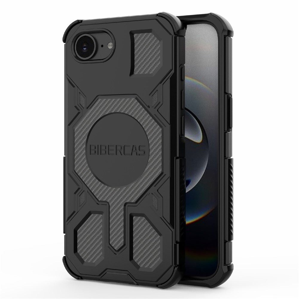 BIBERCAS J-16 Series For iPhone 17e / 16e Case Compatible with MagSafe Anti Drop TPU + PC Phone Cover