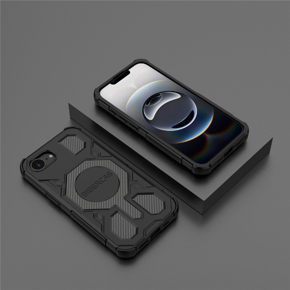 BIBERCAS J-16 Series For iPhone 17e / 16e Case Compatible with MagSafe Anti Drop TPU + PC Phone Cover