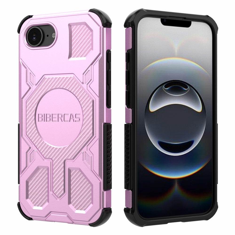 BIBERCAS J-16 Series For iPhone 17e / 16e Case Compatible with MagSafe Anti Drop TPU + PC Phone Cover