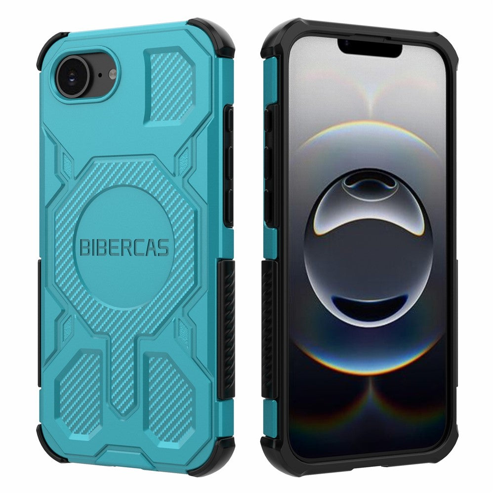 BIBERCAS J-16 Series For iPhone 17e / 16e Case Compatible with MagSafe Anti Drop TPU + PC Phone Cover