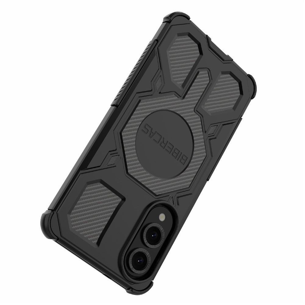 BIBERCAS J-16-serie til Samsung Galaxy S25 Edge Magnetisk etui Anti-drop TPU + PC telefoncover