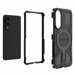 BIBERCAS J-16-serie til Samsung Galaxy S25 Edge Magnetisk etui Anti-drop TPU + PC telefoncover