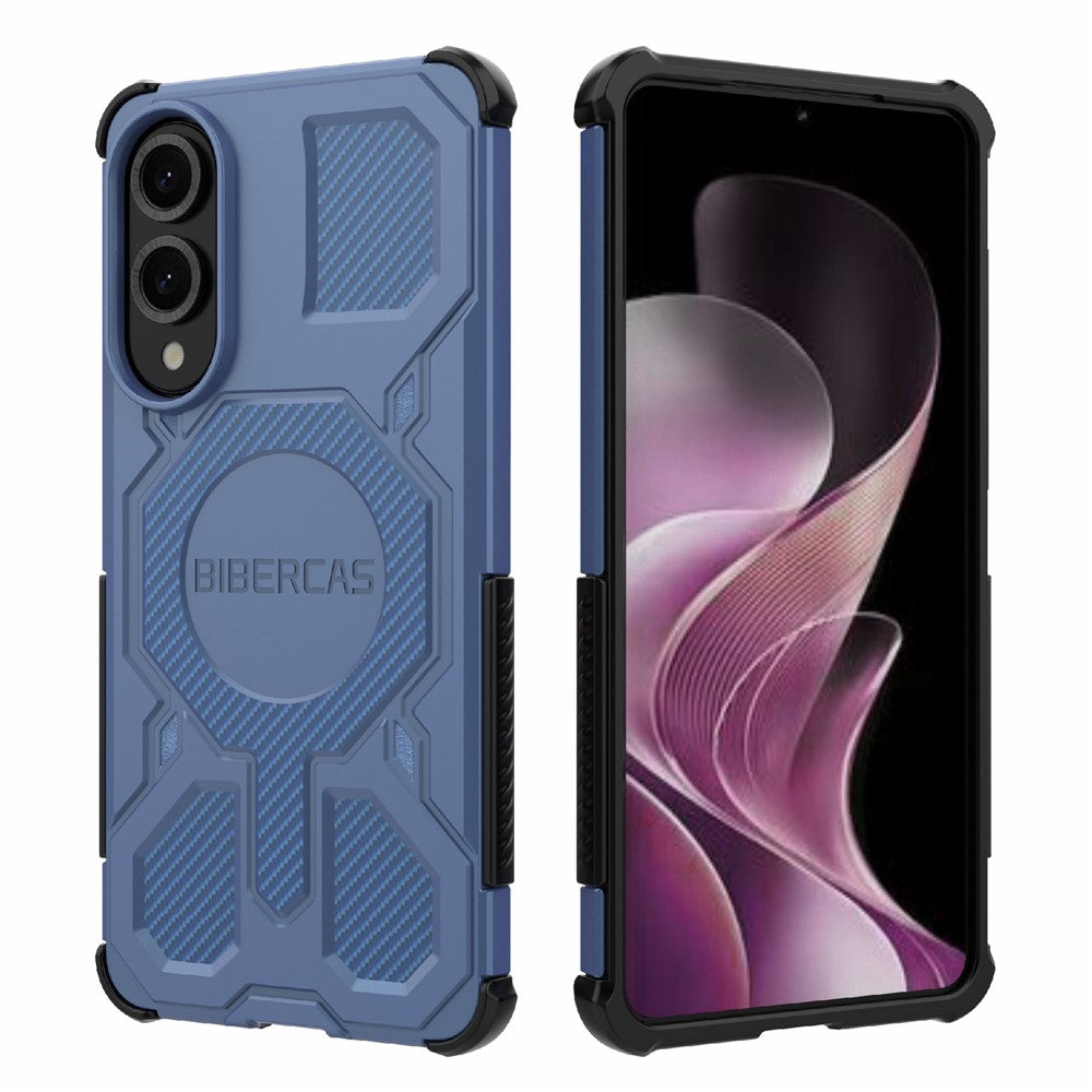 BIBERCAS J-16-serie til Samsung Galaxy S25 Edge Magnetisk etui Anti-drop TPU + PC telefoncover
