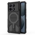 BIBERCAS J-16-serien för Xiaomi Redmi K70E 5G / Poco X6 Pro 5G magnetiskt skal fallskyddande TPU + PC-mobilskal