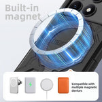 BIBERCAS J-16-serien för Xiaomi Redmi K70E 5G / Poco X6 Pro 5G magnetiskt skal fallskyddande TPU + PC-mobilskal
