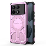 BIBERCAS J-16-serien för Xiaomi Redmi K70E 5G / Poco X6 Pro 5G magnetiskt skal fallskyddande TPU + PC-mobilskal