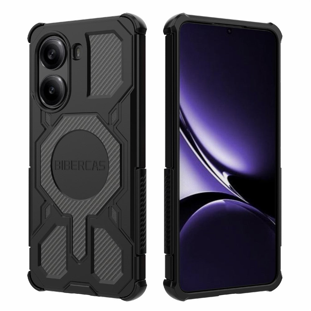 BIBERCAS J-16 Series For Xiaomi Redmi Turbo 4 5G  /  Poco X7 Pro 5G Magnetic Case Anti Drop TPU + PC Phone Cover