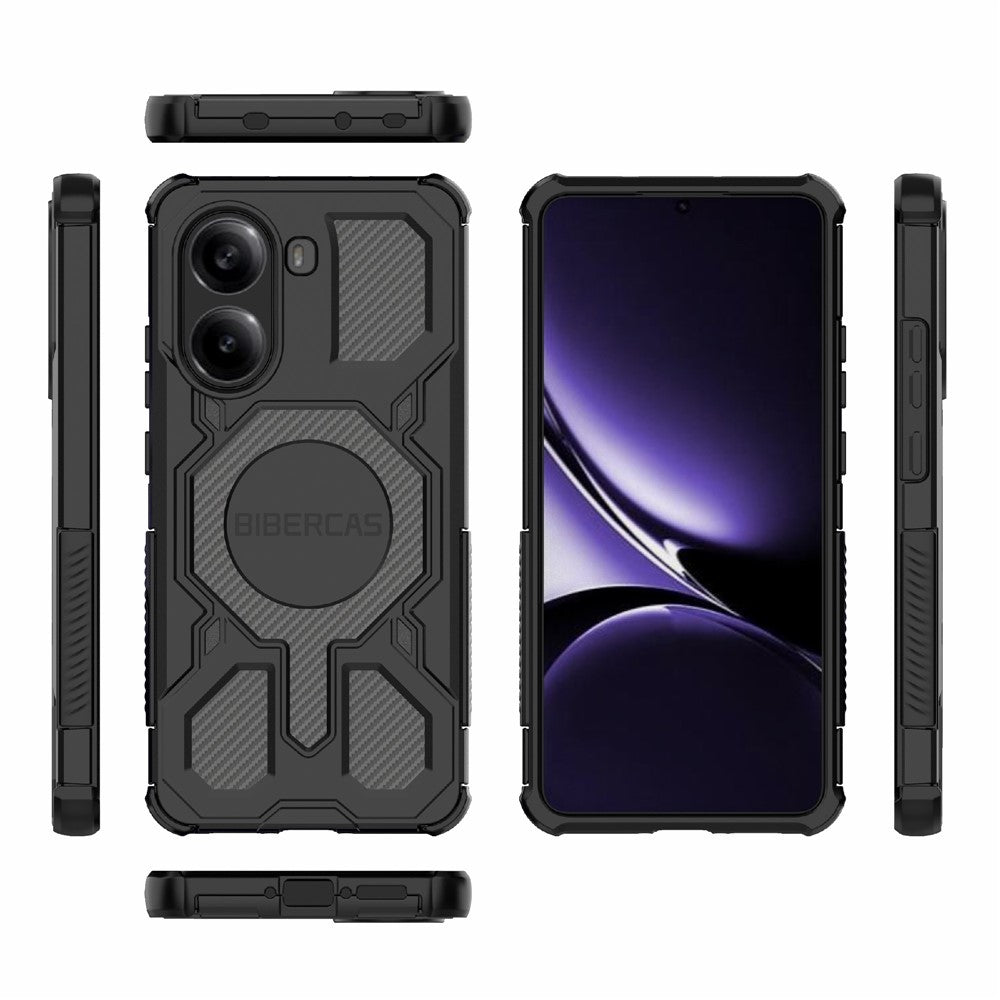 BIBERCAS J-16 Series For Xiaomi Redmi Turbo 4 5G  /  Poco X7 Pro 5G Magnetic Case Anti Drop TPU + PC Phone Cover