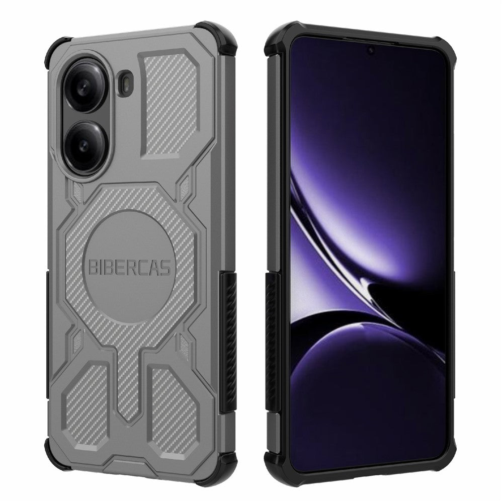 BIBERCAS J-16 Series For Xiaomi Redmi Turbo 4 5G  /  Poco X7 Pro 5G Magnetic Case Anti Drop TPU + PC Phone Cover