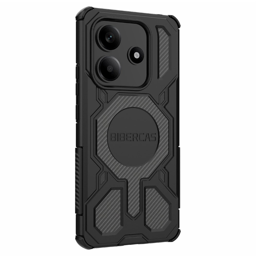 BIBERCAS J-16 Series For Xiaomi Redmi Note 14 5G Magnetic Case Anti Drop TPU + PC Phone Cover