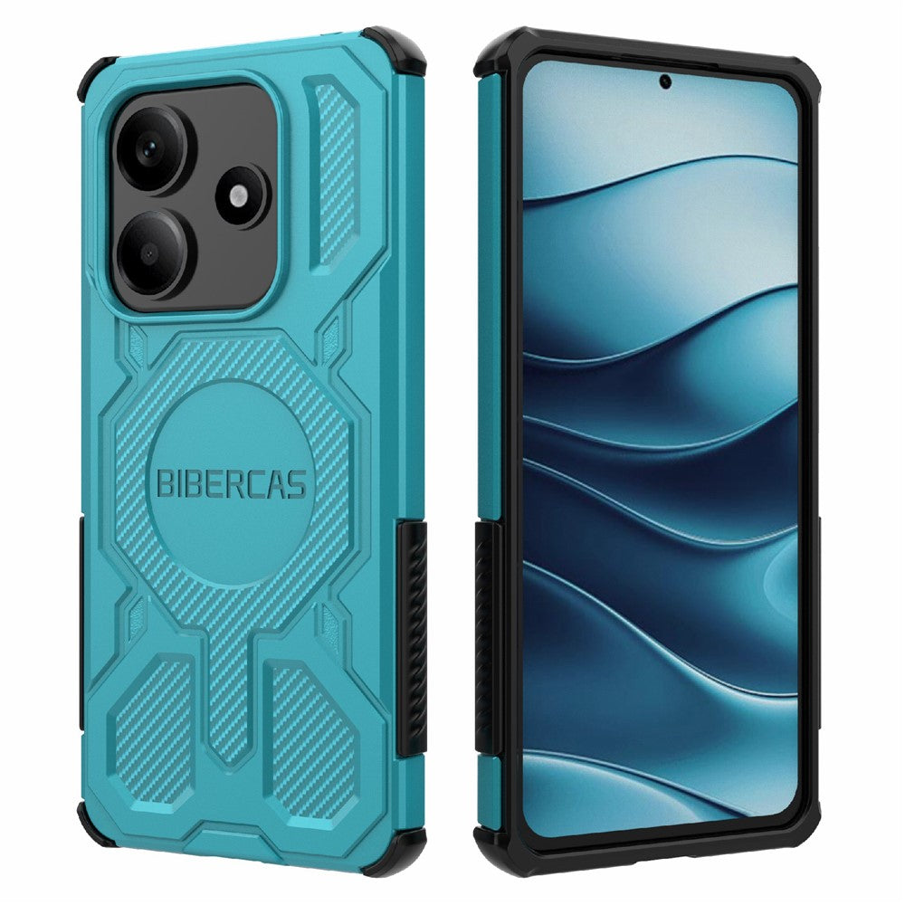BIBERCAS J-16 Series For Xiaomi Redmi Note 14 5G Magnetic Case Anti Drop TPU + PC Phone Cover