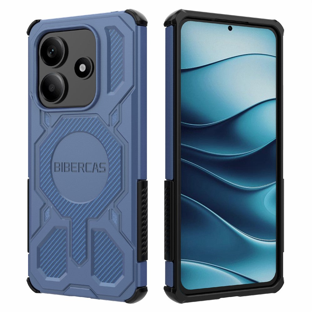 BIBERCAS J-16 Series For Xiaomi Redmi Note 14 5G Magnetic Case Anti Drop TPU + PC Phone Cover