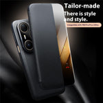 QIALINO For Huawei Pura 80 Pro / 80 Pro+ Case Window View Auto Wake / Sleep Genuine Cow Leather Flip Phone Cover