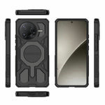 BIBERCAS J-16-serien för Xiaomi Redmi K80 5G / Poco F7 Pro 5G magnetiskt skal fallskyddande TPU + PC-mobilskal