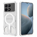 BIBERCAS J-16 Transparent Series For Xiaomi Redmi K70E 5G  /  Poco X6 Pro 5G Magnetic Case TPU + PC Phone Cover