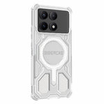 BIBERCAS J-16 Transparent Series For Xiaomi Redmi K70E 5G  /  Poco X6 Pro 5G Magnetic Case TPU + PC Phone Cover