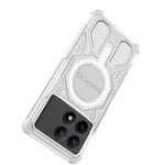 BIBERCAS J-16 Transparent Series For Xiaomi Redmi K70E 5G  /  Poco X6 Pro 5G Magnetic Case TPU + PC Phone Cover