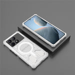 BIBERCAS J-16 Transparent Series For Xiaomi Redmi K70E 5G  /  Poco X6 Pro 5G Magnetic Case TPU + PC Phone Cover
