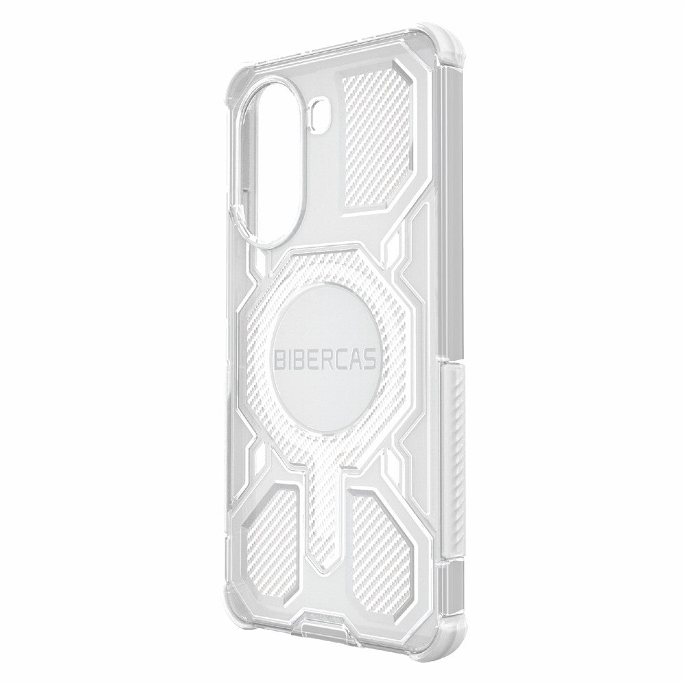 BIBERCAS J-16 Transparent Series For Xiaomi Redmi Turbo 4 5G  /  Poco X7 Pro 5G Magnetic Case TPU + PC Phone Cover