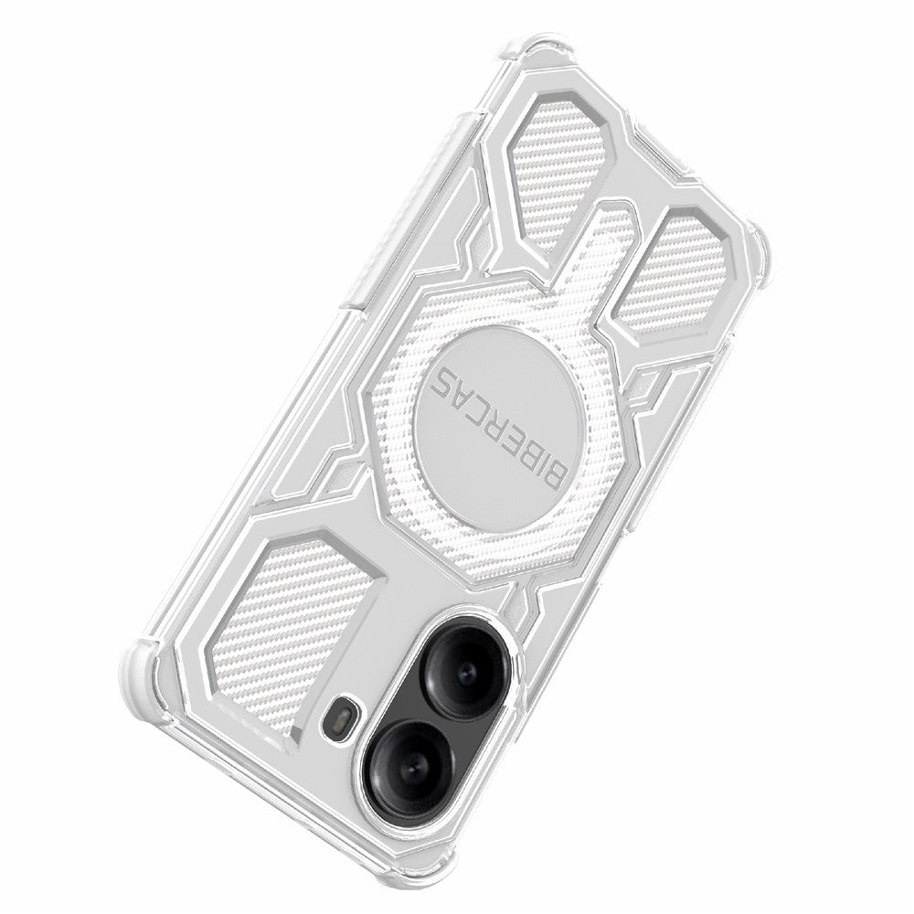 BIBERCAS J-16 Transparent Series For Xiaomi Redmi Turbo 4 5G  /  Poco X7 Pro 5G Magnetic Case TPU + PC Phone Cover