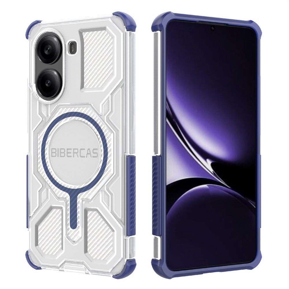 BIBERCAS J-16 Transparent Series For Xiaomi Redmi Turbo 4 5G  /  Poco X7 Pro 5G Magnetic Case TPU + PC Phone Cover