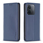 BINFEN COLOR læderetui BF18 med mobilstander og kortpladser til Xiaomi Redmi 15C 5G (EU) (173 mm) / 15C 4G (EU) (173 mm)