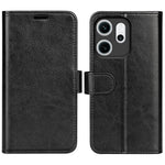 For Oppo Reno14 F 5G Case Crazy Horse Texture Stand Leather Phone Cover