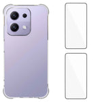 WANLONFENG For Xiaomi Redmi 15C 4G (Global) (171mm) / Poco C85 4G (171mm) TPU Case  WL2 Series 2.0mm Phone Cover with 2Pcs Tempered Glass