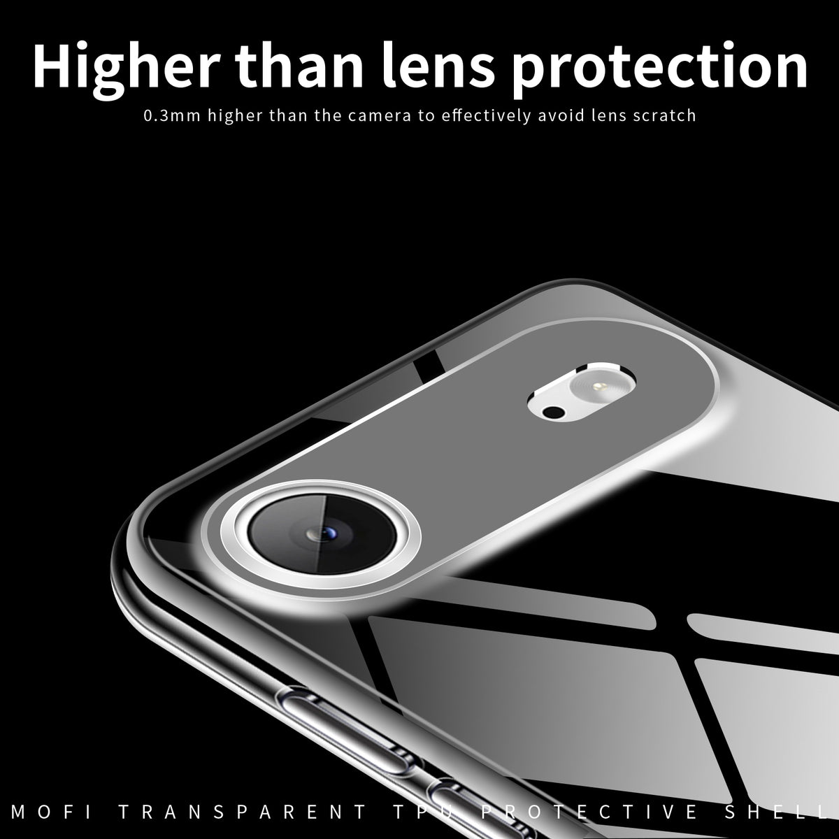 MOFI til iPhone Air Clear Telefoncover Ultratyndt TPU Telefonbagcover