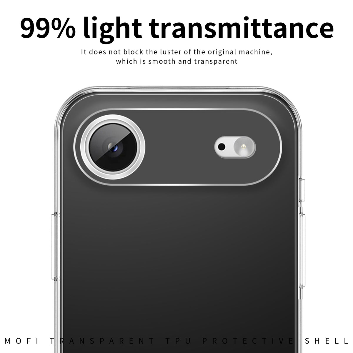 MOFI til iPhone Air Clear Telefoncover Ultratyndt TPU Telefonbagcover