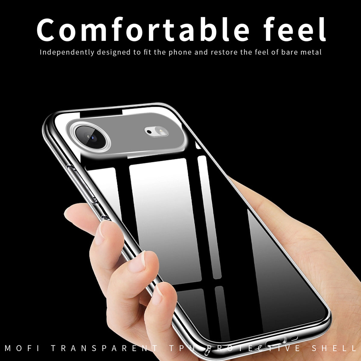 MOFI til iPhone Air Clear Telefoncover Ultratyndt TPU Telefonbagcover