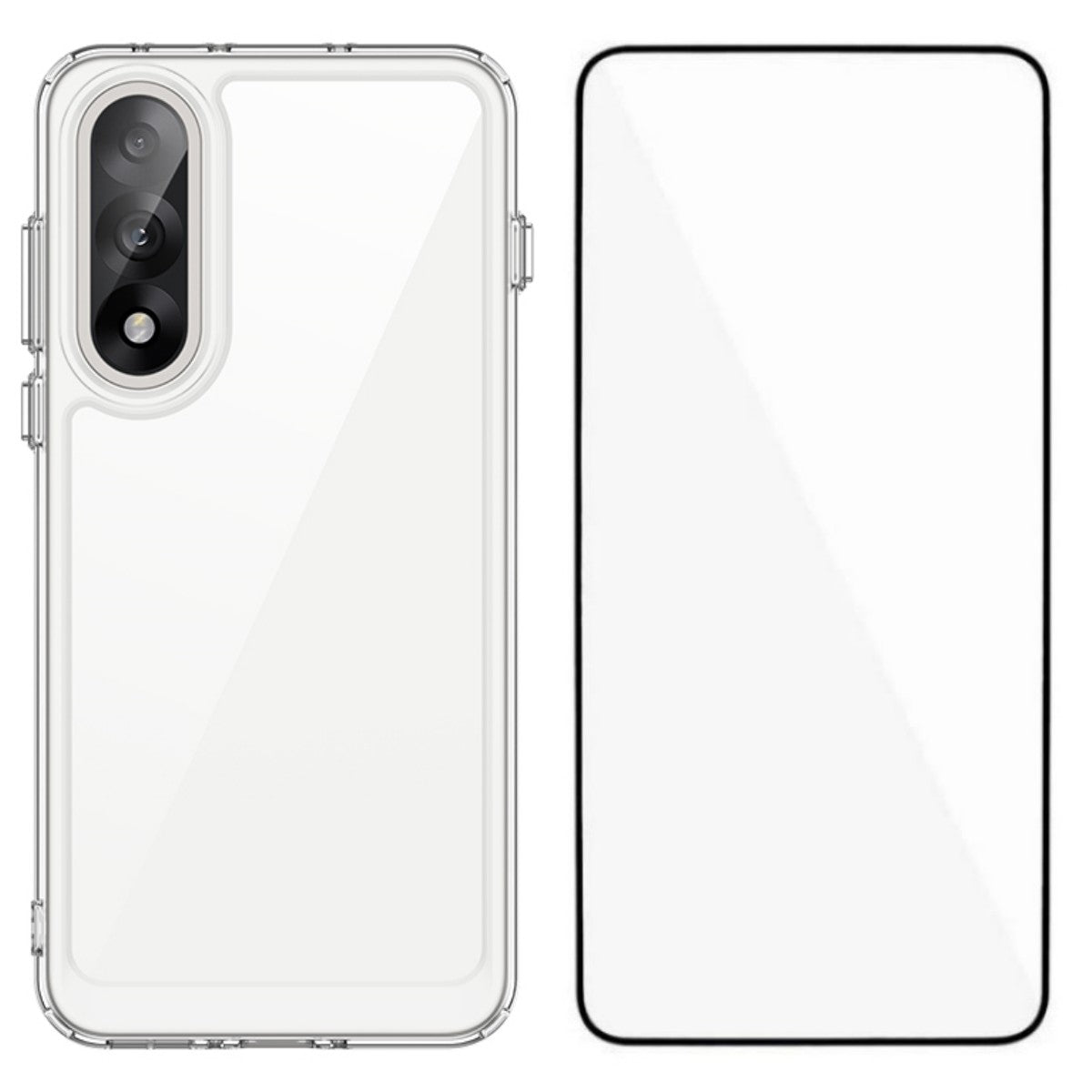 WANLONFENG For OnePlus Ace 5 Ultra 5G / OnePlus Nord 5 5G Case  MF Series TPU Acrylic Clear Phone Cover with Tempered Glass Film